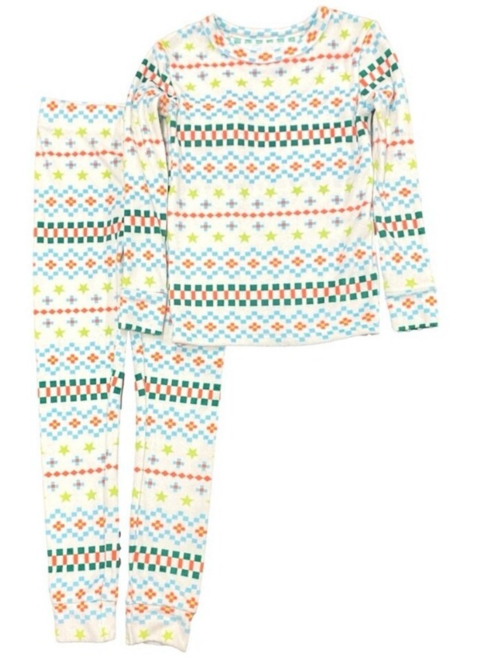 NWT 2T Kids ivory fair isle fleece pjs target cat & jack